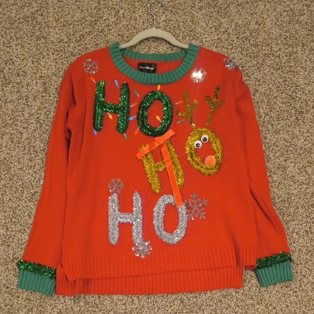Festive Red Holiday Sweater